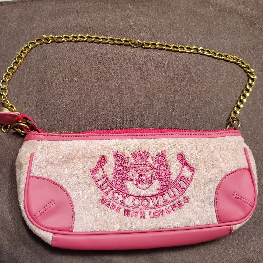 Juicy Couture Pink Velour mini shoulder bag